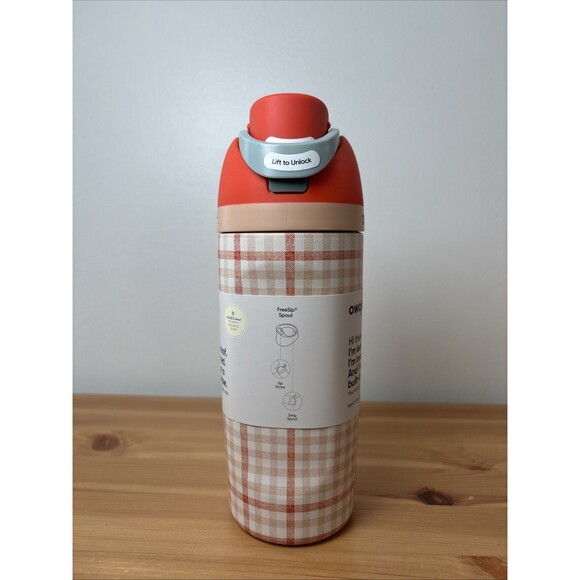 Owala Hearth & Hand Magnolia Gingham Getaway 16oz FreeSip Limited Editn IN HAND - Picture 4 of 5